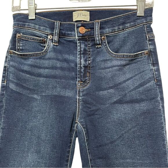 J. CREW 9” High Rise Jeggings Blue Indigo Wash 25 - Picture 3 of 7